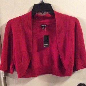 Torrid red shrug/bolero size 0 Plus size
